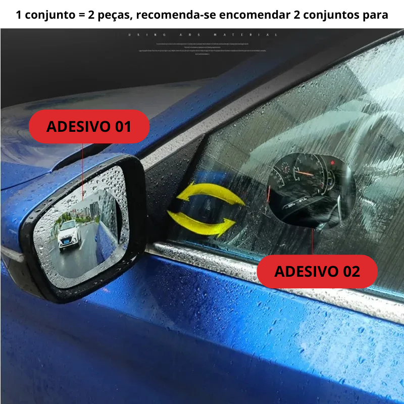 Adesivo Antiembaçante para Retrovisor